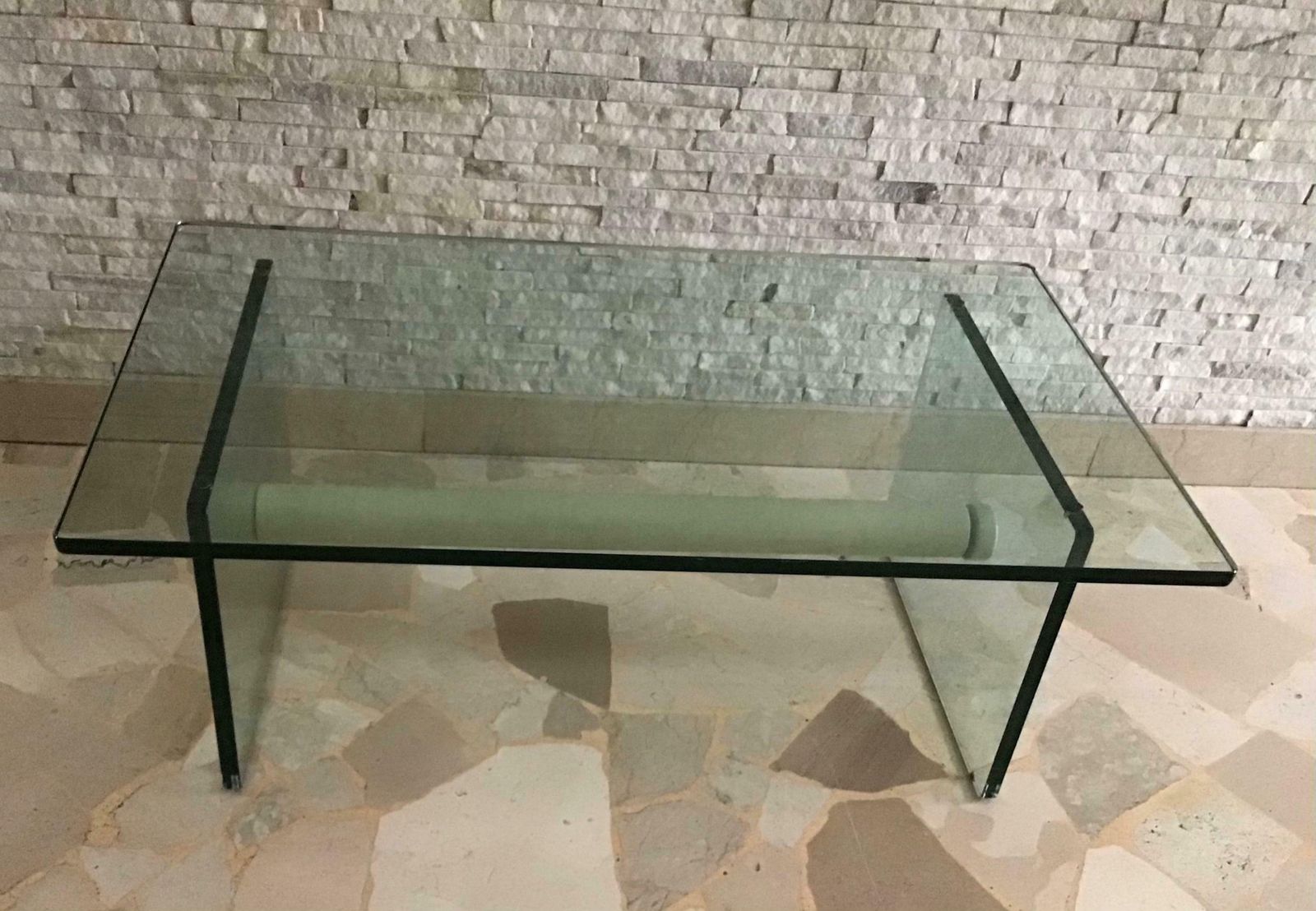 Fontana Arte Coffee Table Glass Metal 1969 Italy photo buy