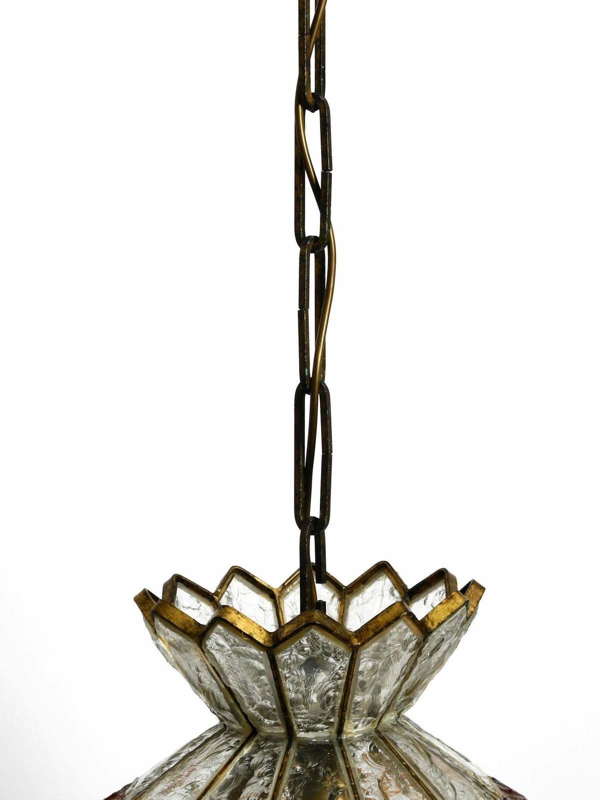 2685.0 Beautiful Large Heavy 1960s Italian Poliarte Glass Ceiling Lamp photo