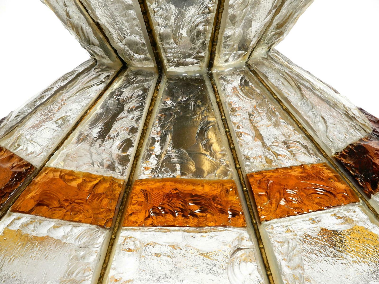 photo buy Beautiful Large Heavy 1960s Italian Poliarte Glass Ceiling Lamp