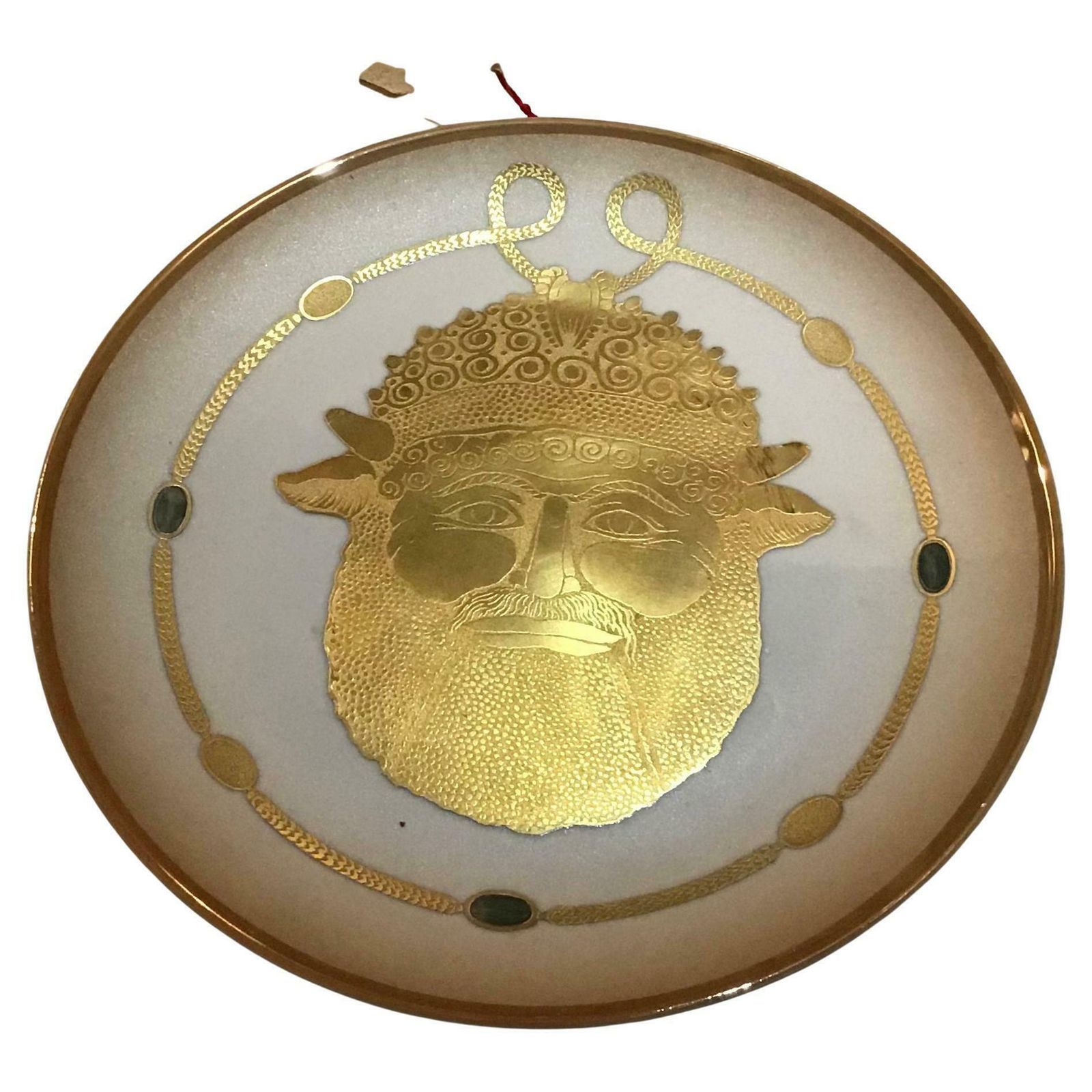 Morbelli Porcelain Wall Plate “Gioiellò Etrusco VI Sec.A.C., 1981, Italy
