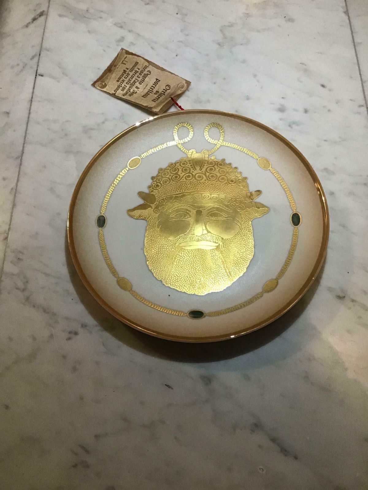 Morbelli Porcelain Wall Plate “Gioiellò Etrusco VI Sec.A.C., 1981, Italy photo buy