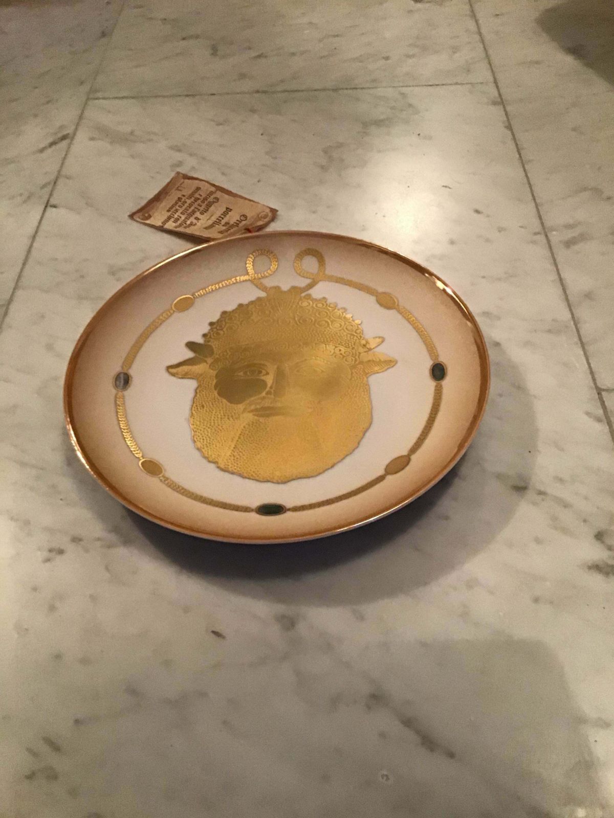photo buy Morbelli Porcelain Wall Plate “Gioiellò Etrusco VI Sec.A.C., 1981, Italy