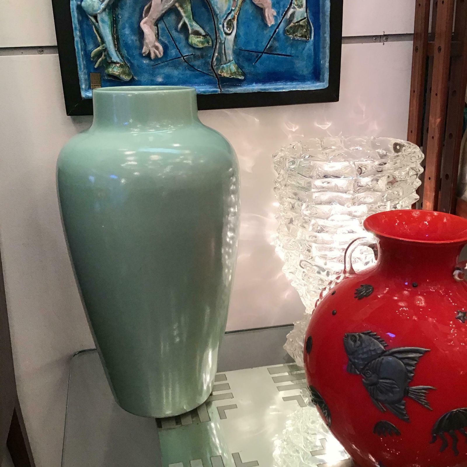 Guido Andlovitz Vase/ Umbrella Stand Ceramic 1950 Italy photo for sale