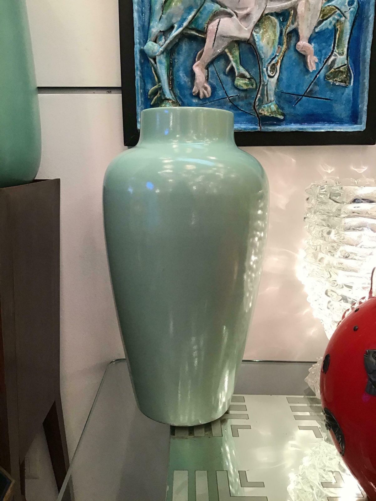 photo vinterior Guido Andlovitz Vase/ Umbrella Stand Ceramic 1950 Italy