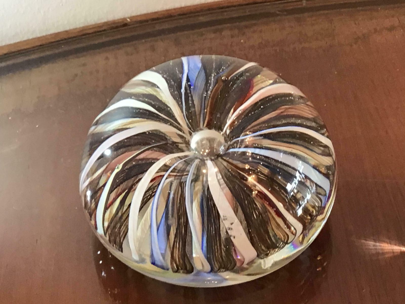 Seguso Paperweight Seguso Murano Glass 1950 Italy photo vintage