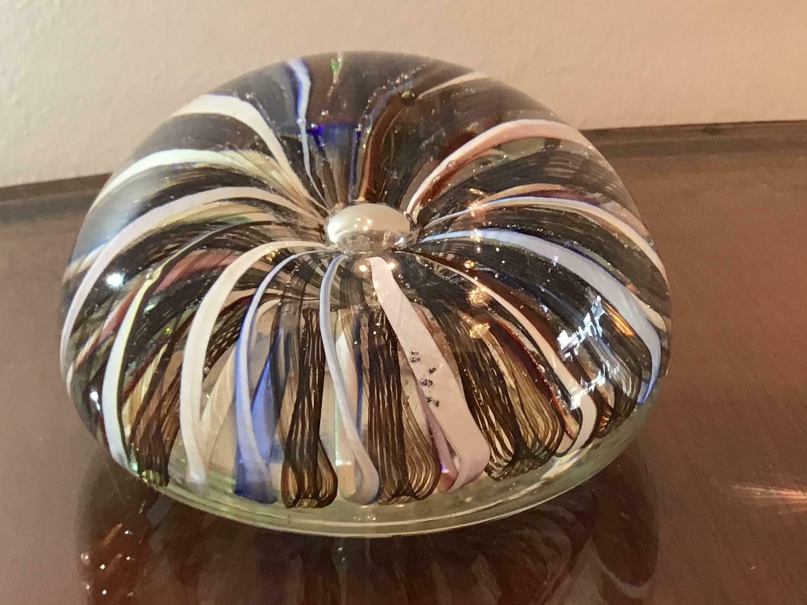 photo for sale Seguso Paperweight Seguso Murano Glass 1950 Italy