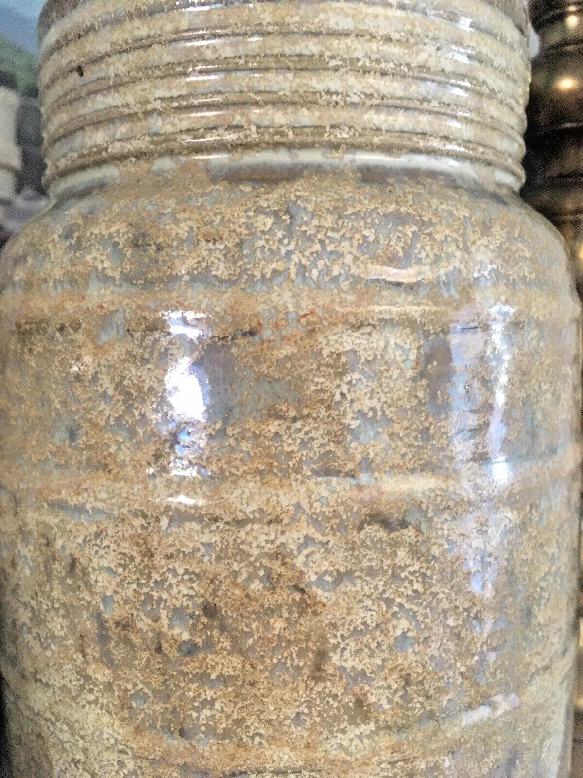 175.0 Rare Art Deco Dearston Stoneware Fulham Pottery Sq Lb Vase Signed Ezra Dearing photo