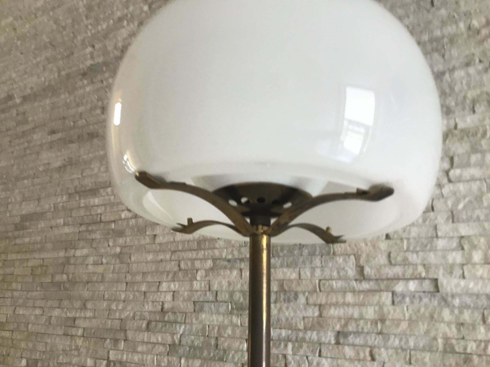 photo buy Vico Magistretti #Floor Lamp Brass Glass, 1960, Italy