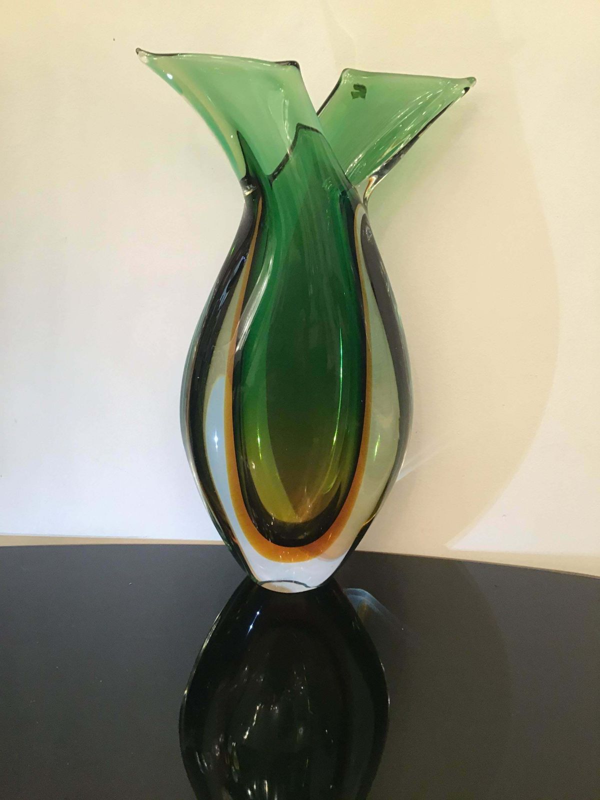 Seguso Vase Murano Glass, 1955, Italy photo buy