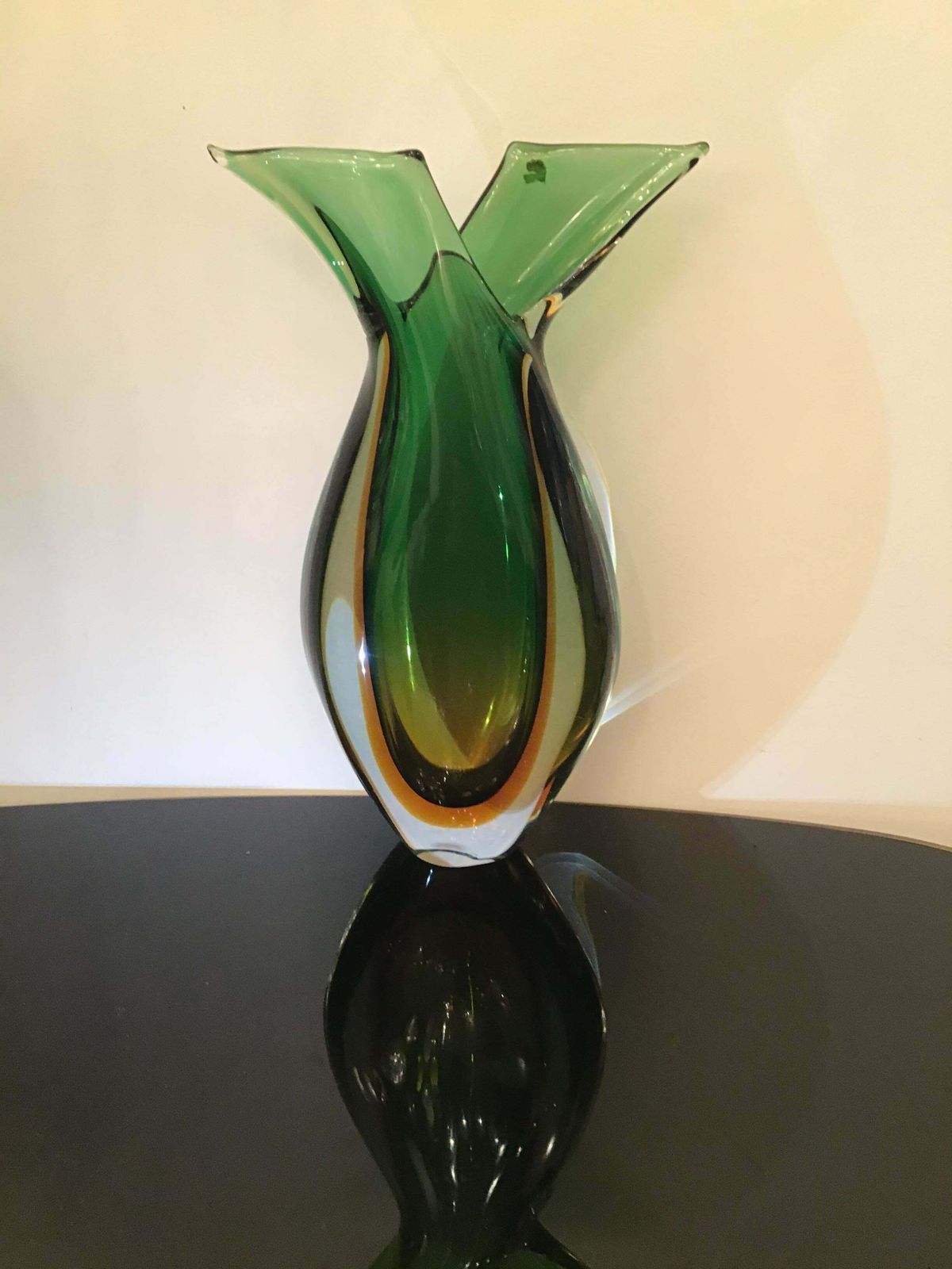 photo vintage Seguso Vase Murano Glass, 1955, Italy