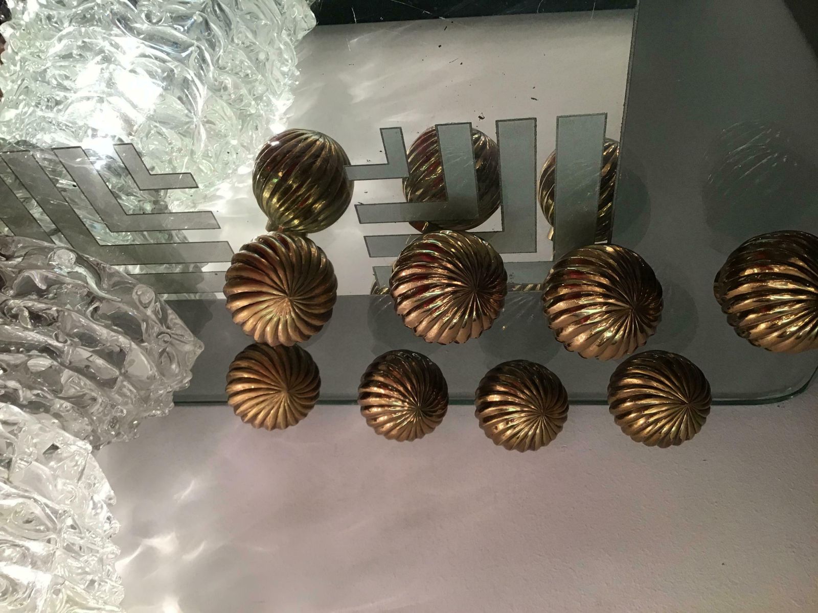 Paolo Buffa Handles Brass, 1940, Italy photo Home Fixtures