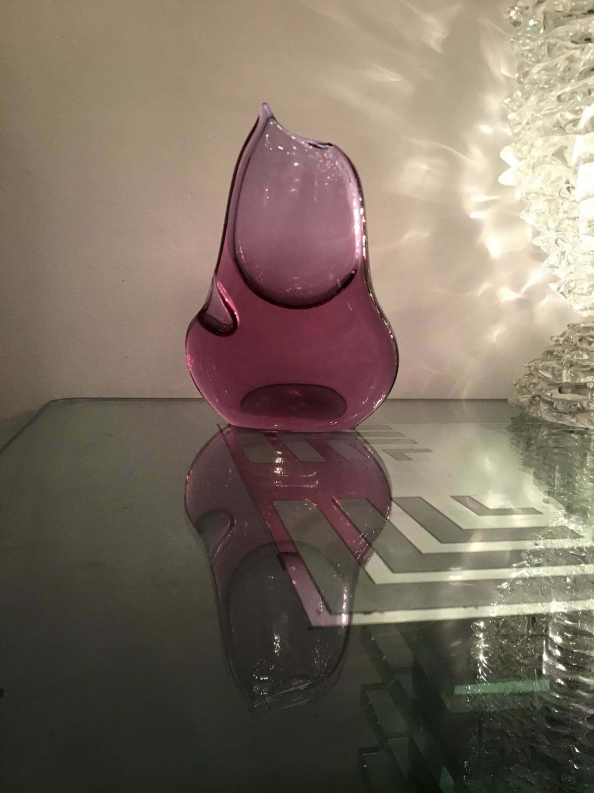 1085.0 Seguso Vase Murano Glass 1950 Italy photo