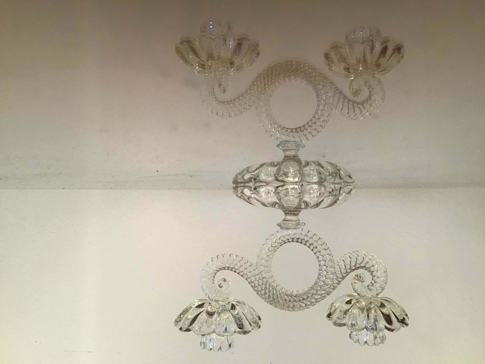 Seguso Candleholder Murano Glass 1930 Italy photo 1175.0