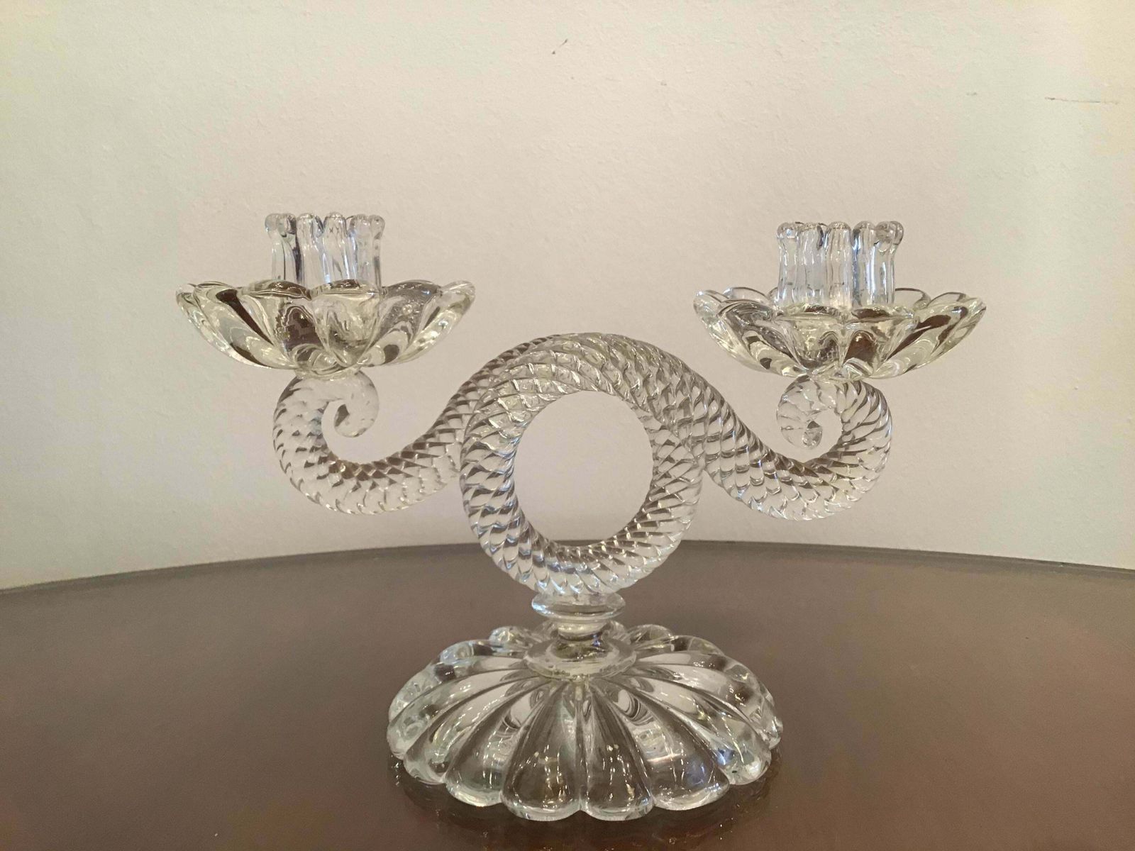 photo buy Seguso Candleholder Murano Glass 1930 Italy