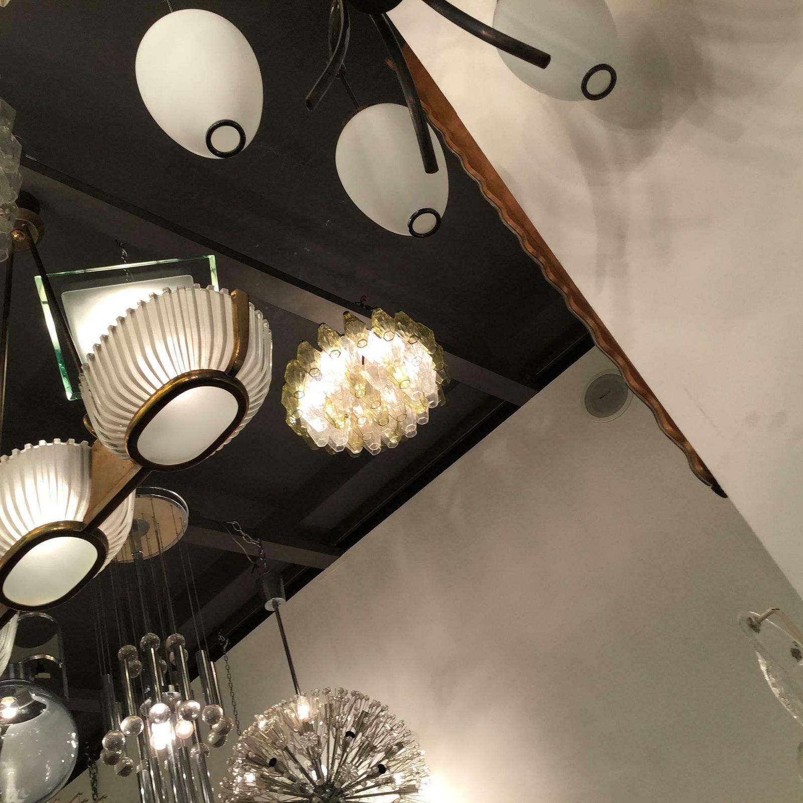 Venini “Poliedri” Carlo Scarpa Murano Glass Iron 1955 Italy photo Lighting