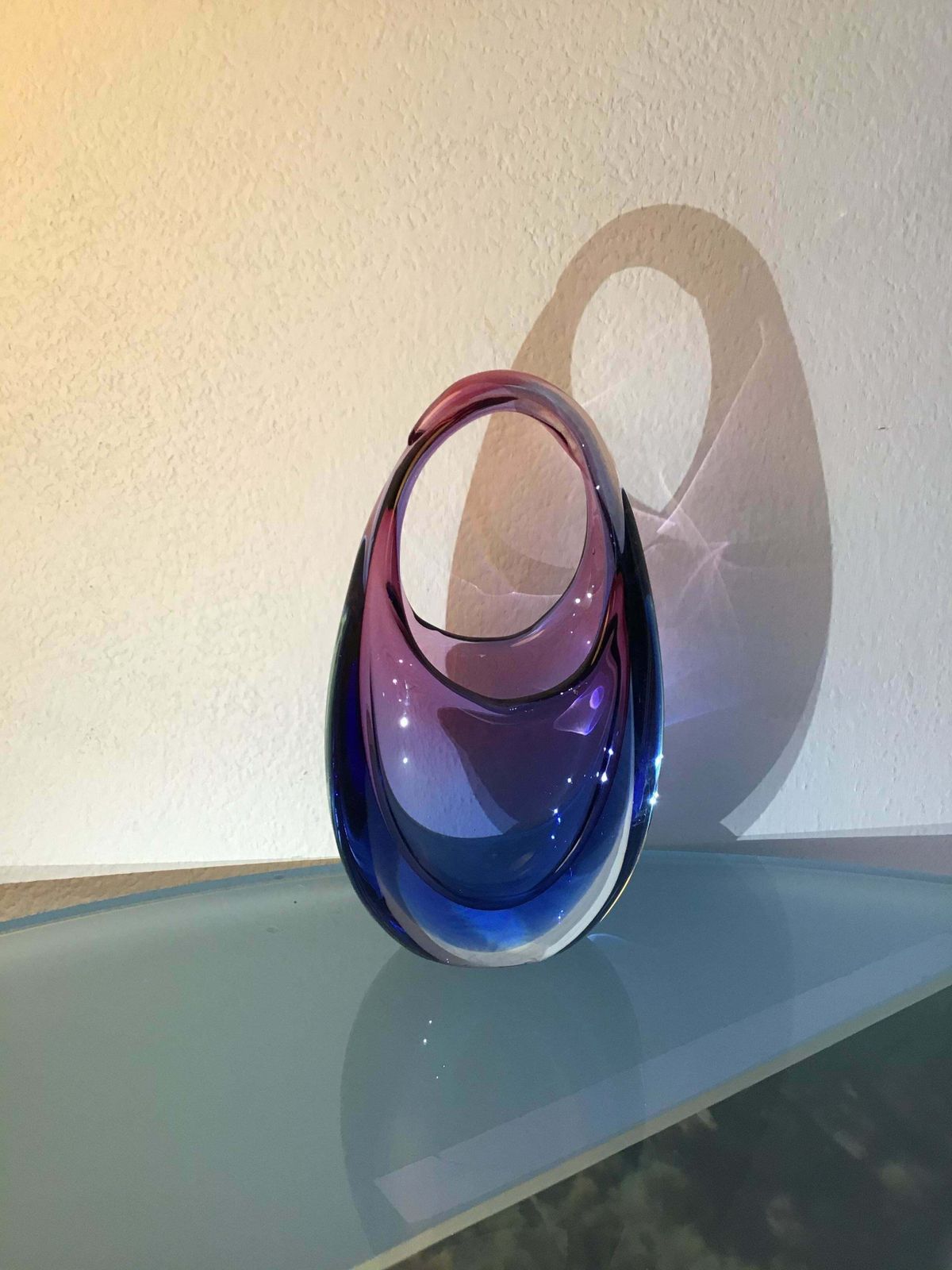 Flavio Poli Vase Murano Glass 1950 Italy photo vinterior