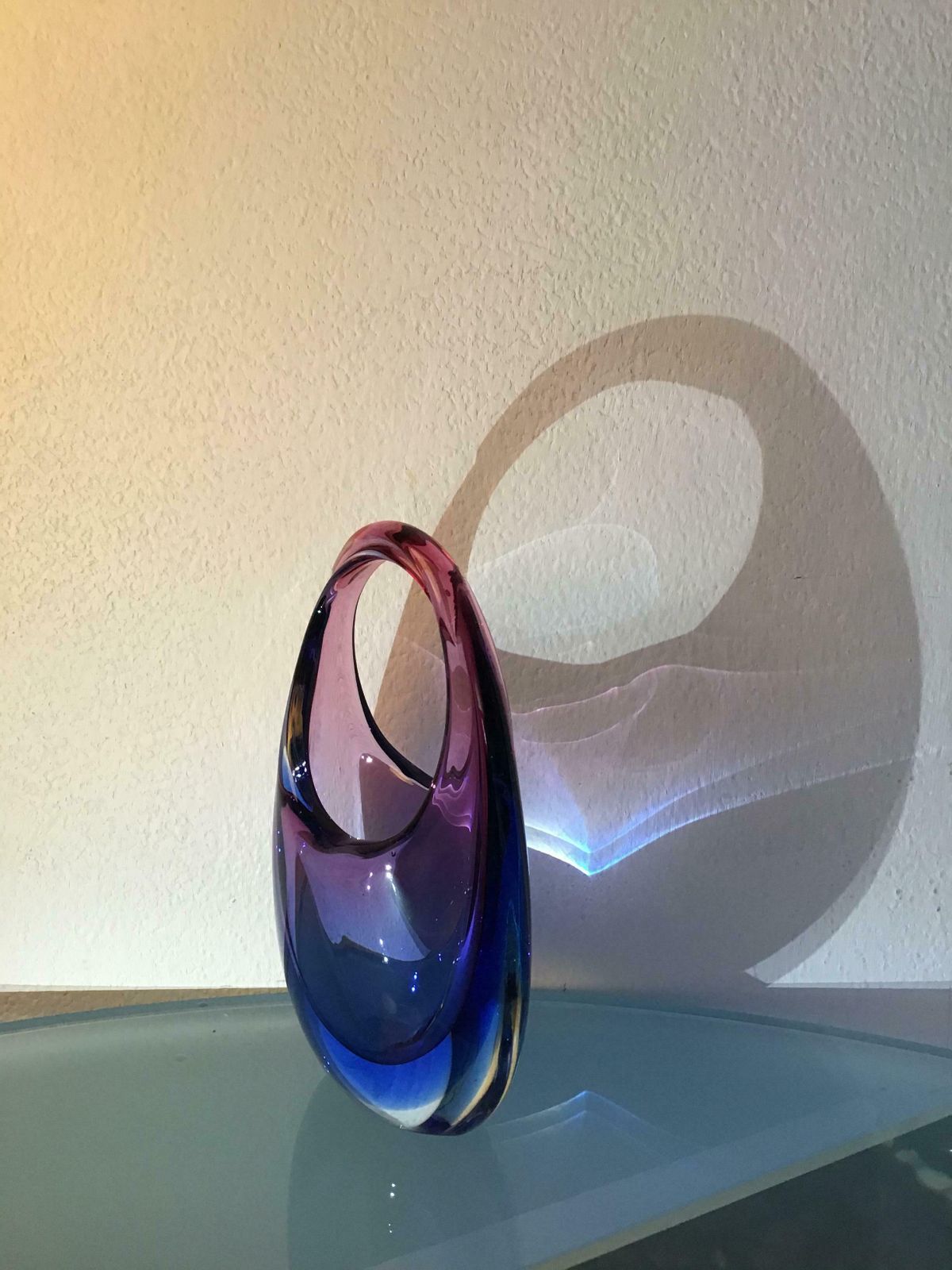 photo vinterior Flavio Poli Vase Murano Glass 1950 Italy