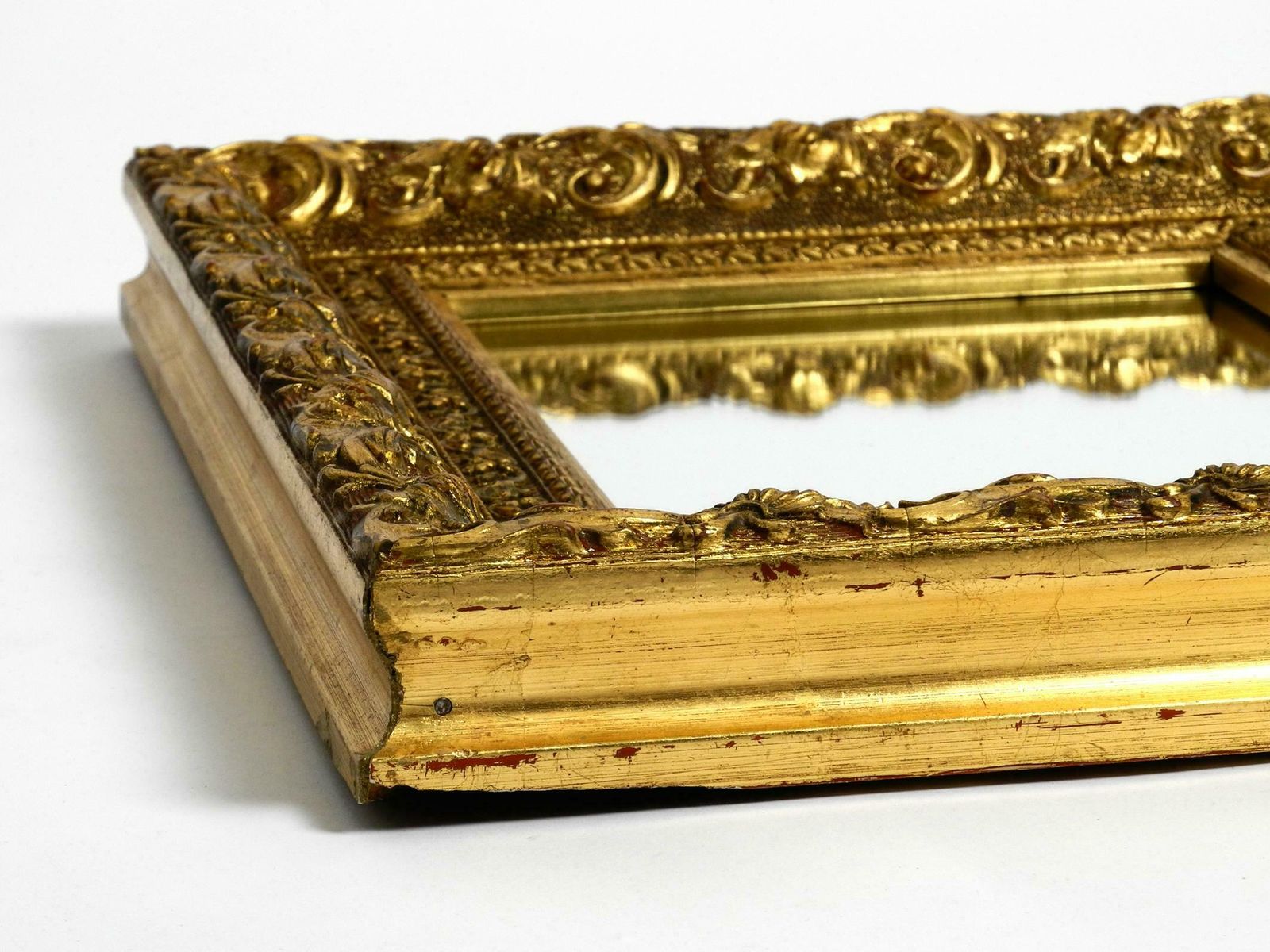 Beautiful Wall Mirror From Italy With An Ornate, Gold Plated Frame photo Home Decor