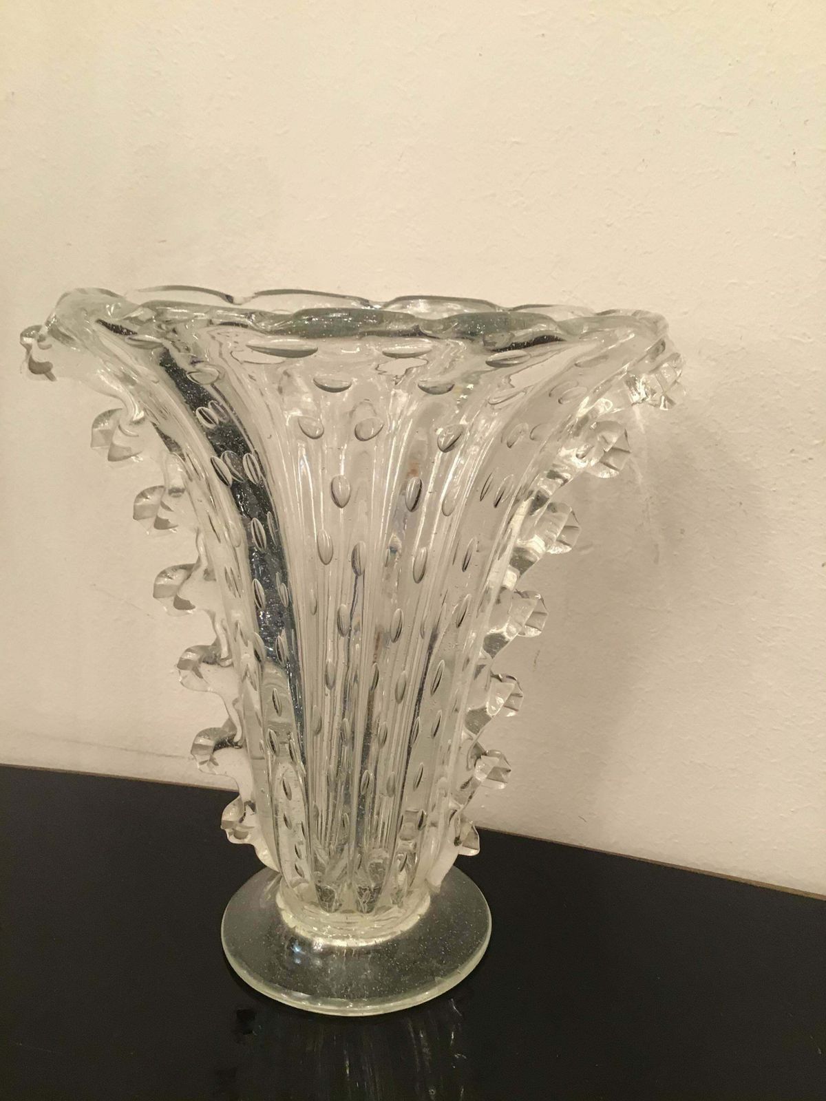 Barovier E Toso Vase Murano Glass 1940 Italy photo for sale