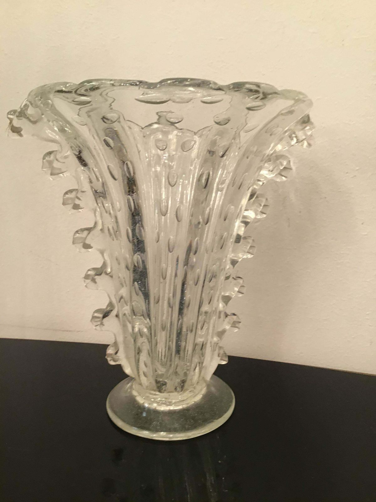 Barovier E Toso Vase Murano Glass 1940 Italy photo Home Decor