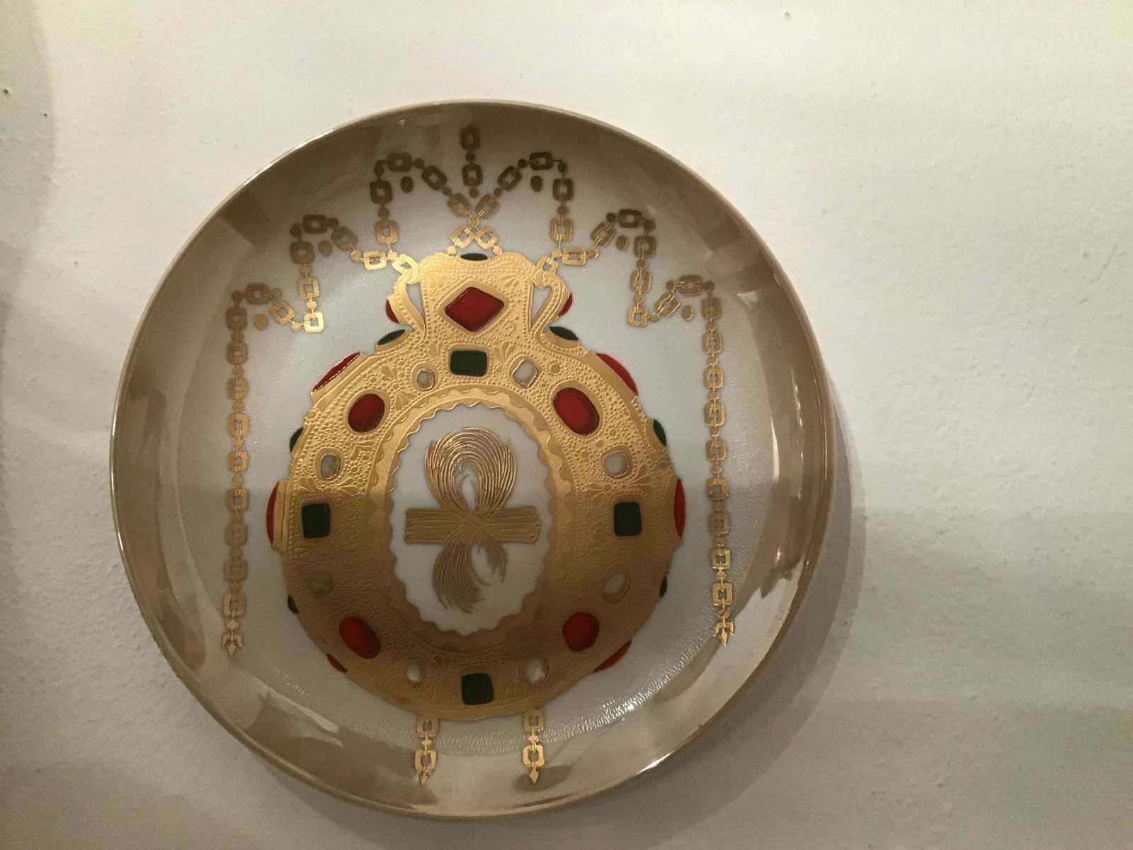 Morbelli Porcelain Wall Plate “Talismano Di Carlo Magno”, 1988, Italy photo Art