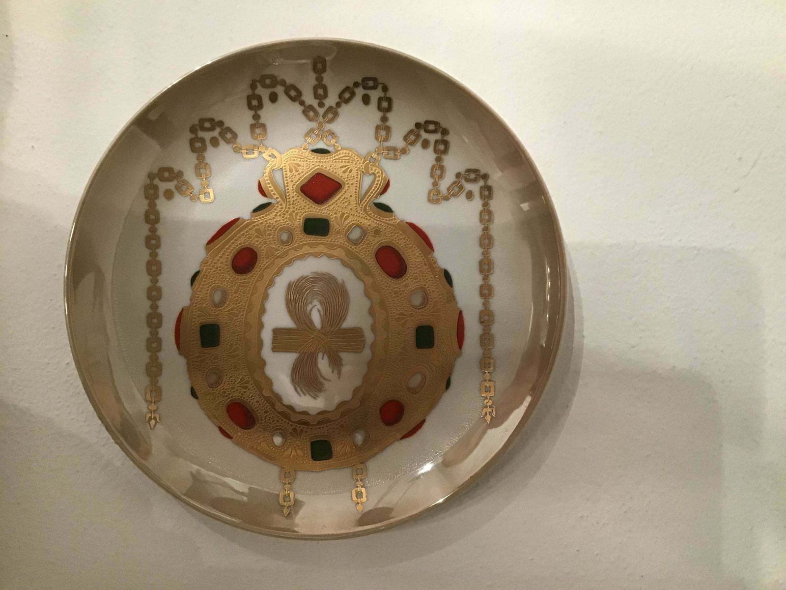 photo vintage Morbelli Porcelain Wall Plate “Talismano Di Carlo Magno”, 1988, Italy
