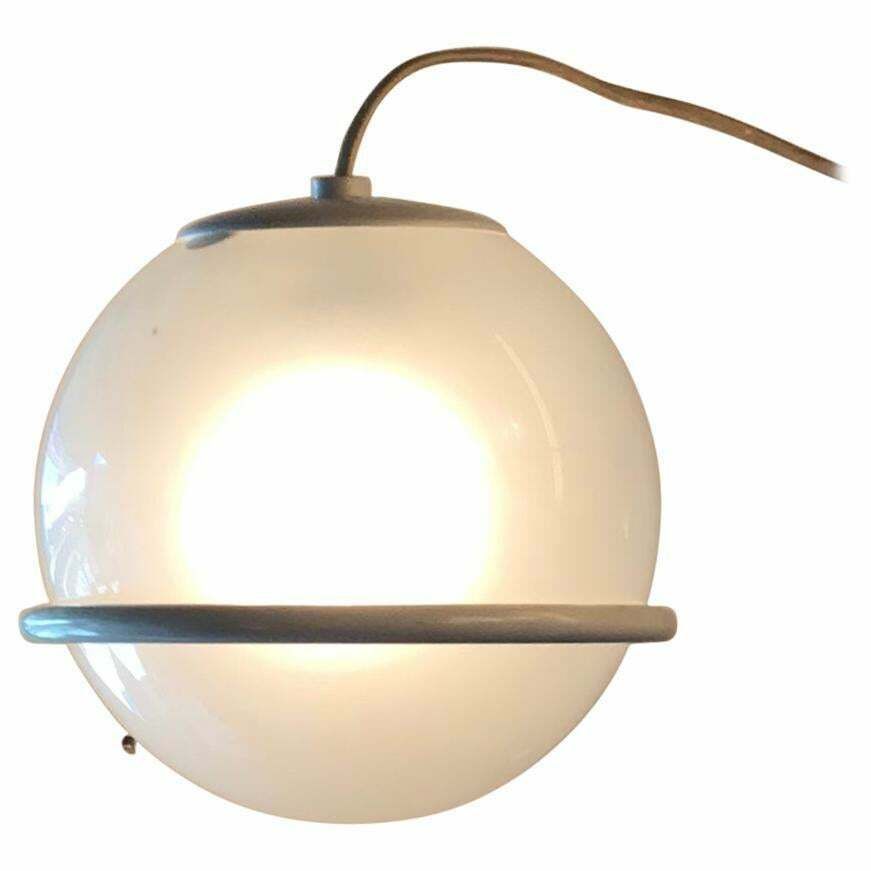Gino Sarfatti Arteluce Couple Sconces Glass Metal Painted, 1955, Italy