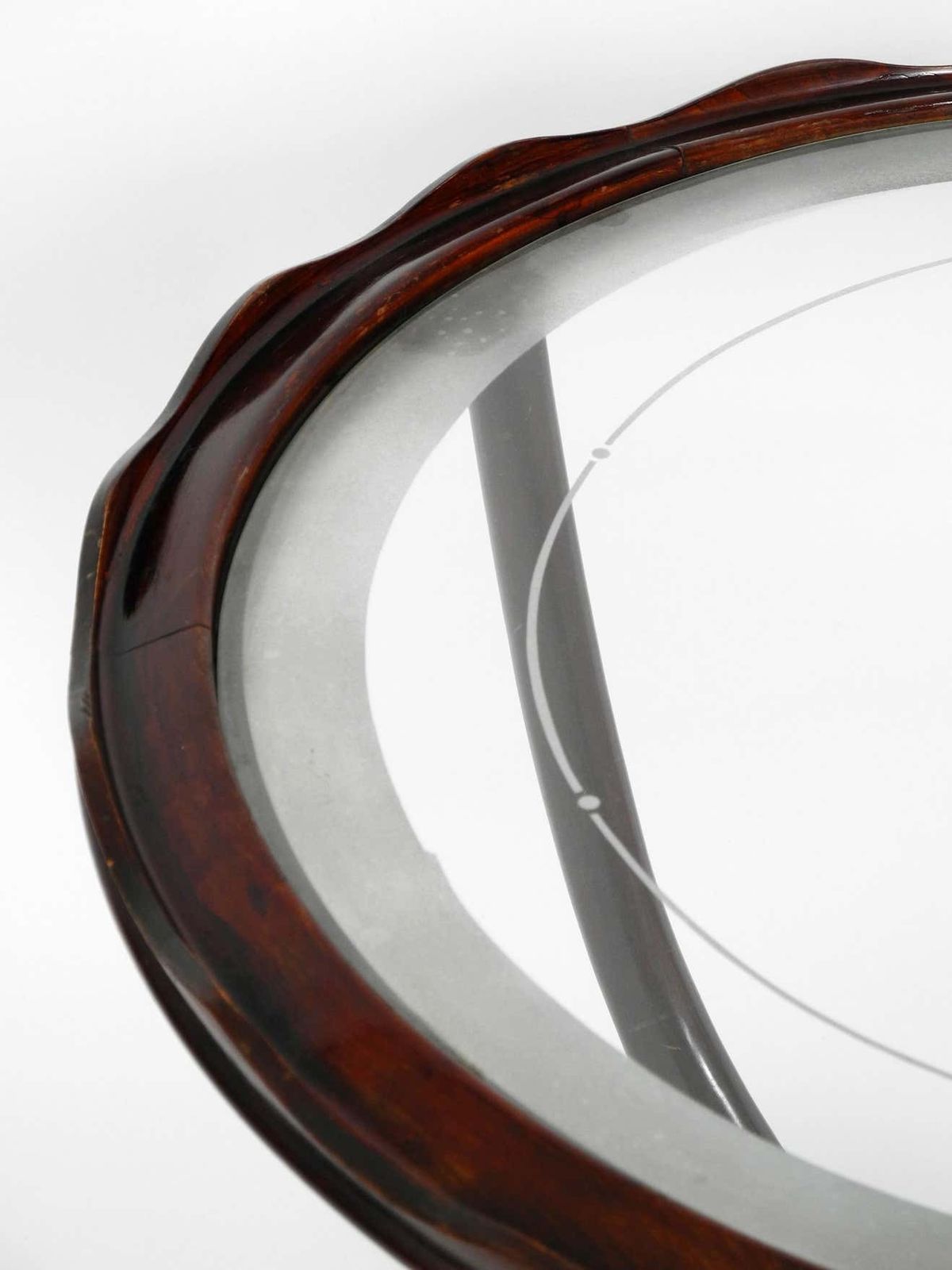 photo buy Original Midcentury Chess And Side Table Made Of Wood And Glass From Italy