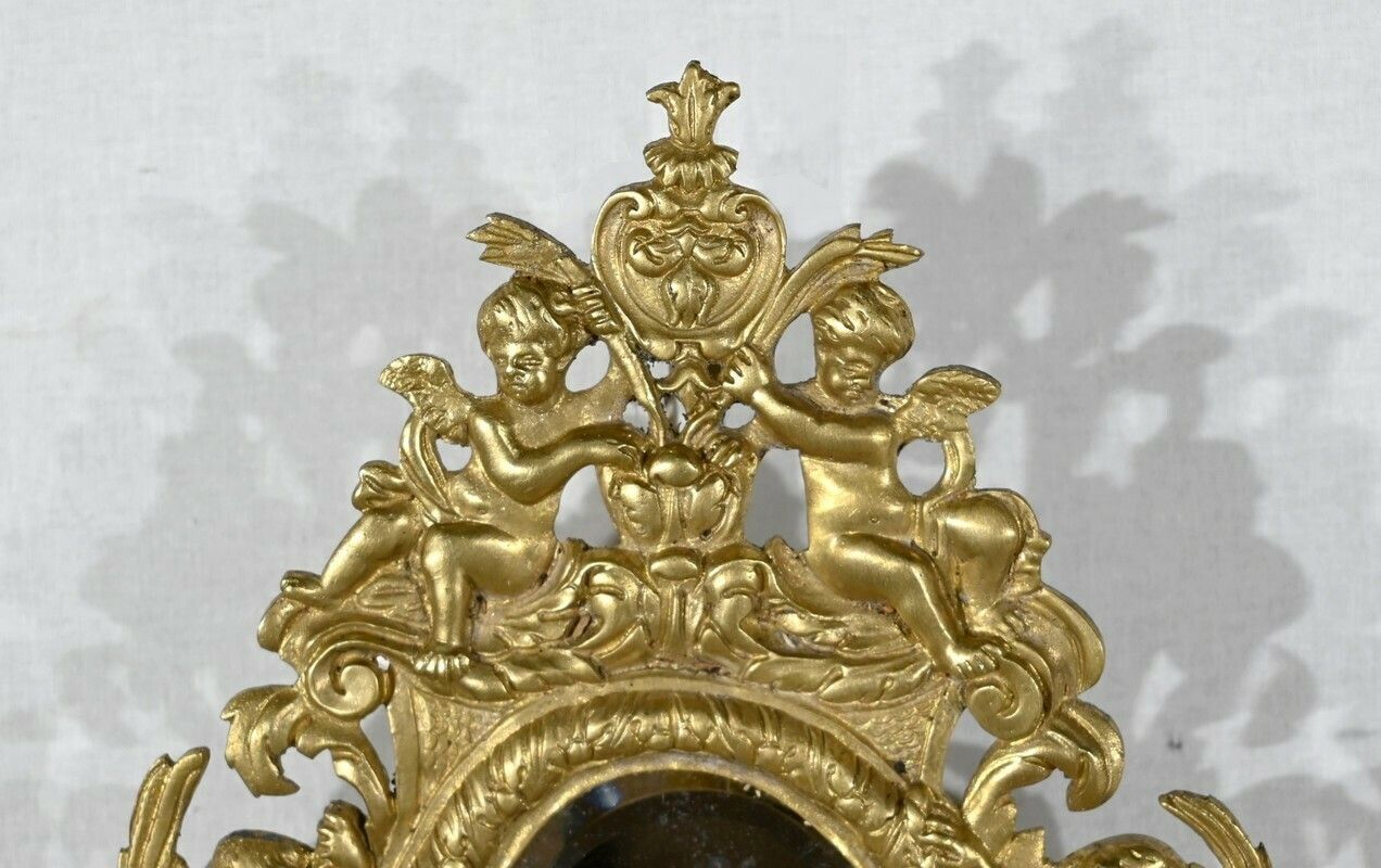 Pair Of Wall Sconces In Gilt Bronze, Napoleon III Period   Mid 19th Century photo 1002.19