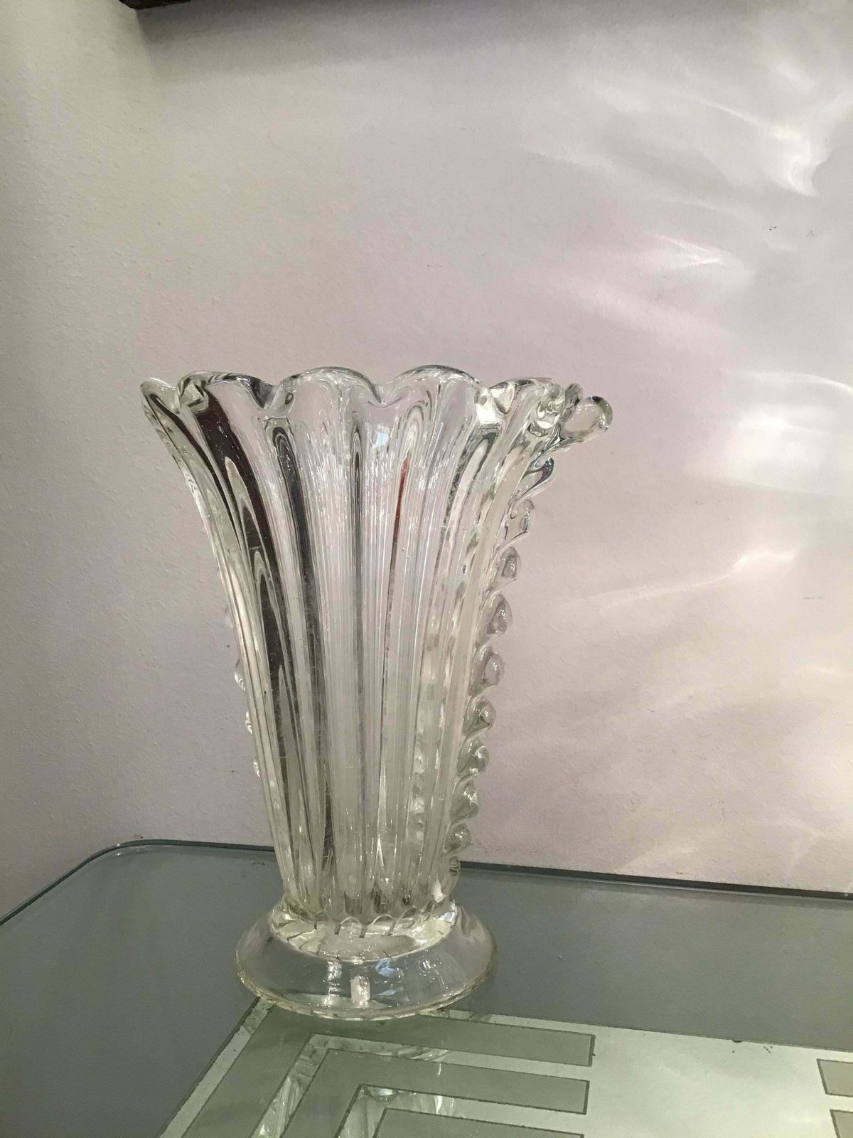 photo furniture Barovier E Toso Vase Murano Glass, 1940, Italy