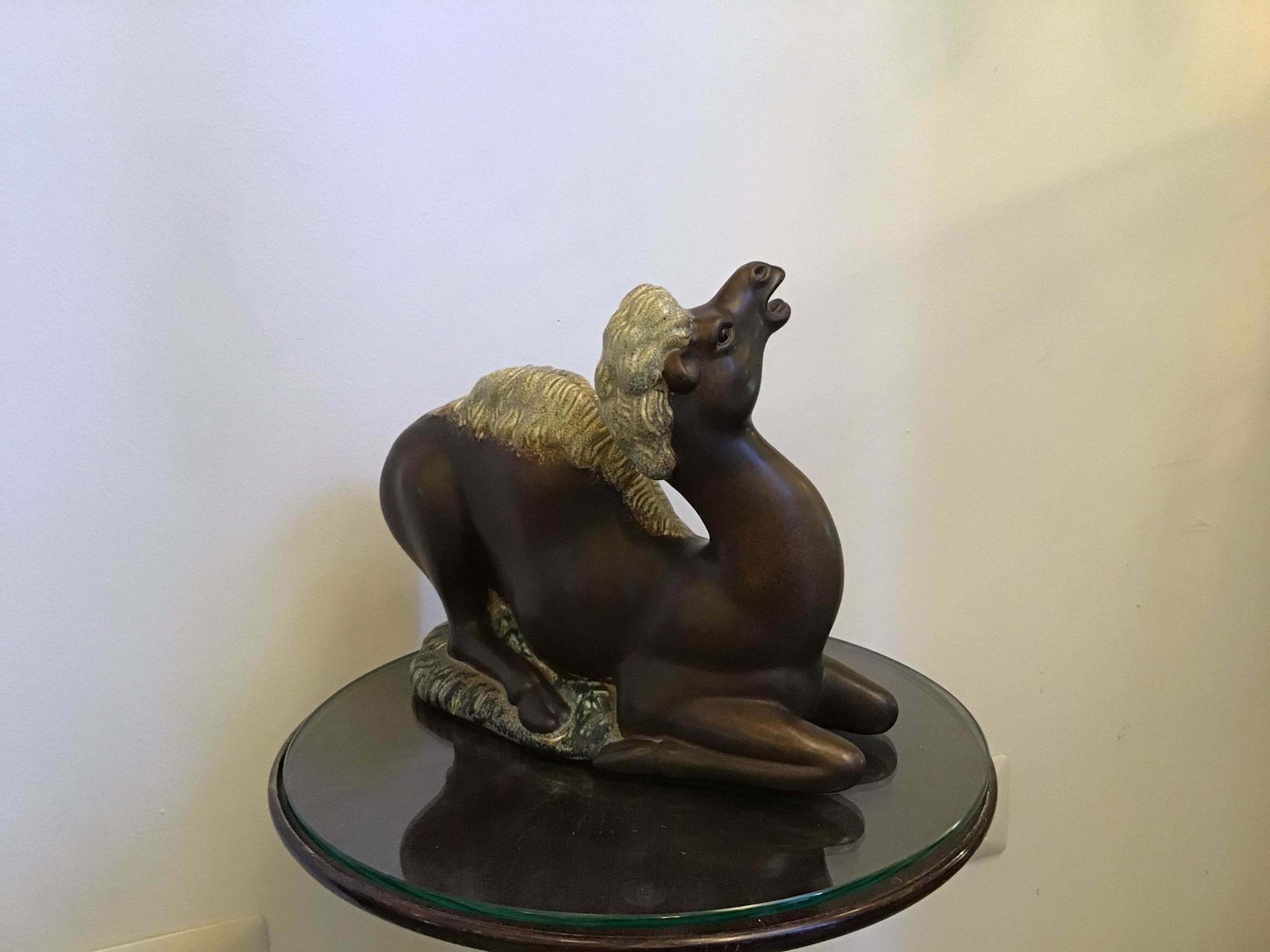 Richard Ginori Giovanni Gariboldi San Cristoforo Dromedary Ceramic, 1936, Italy photo Art