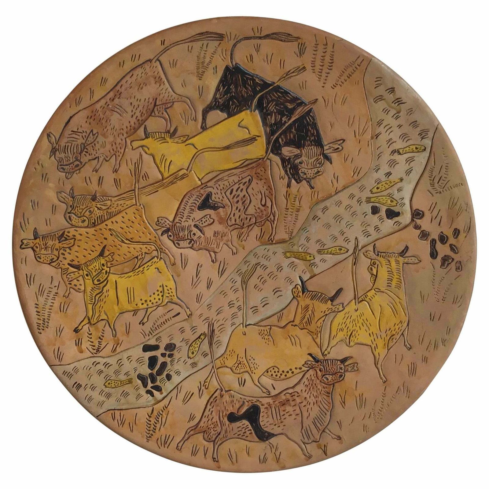 Simone Lai /Fancello Plate Wall Terracotta, 1930, Italy