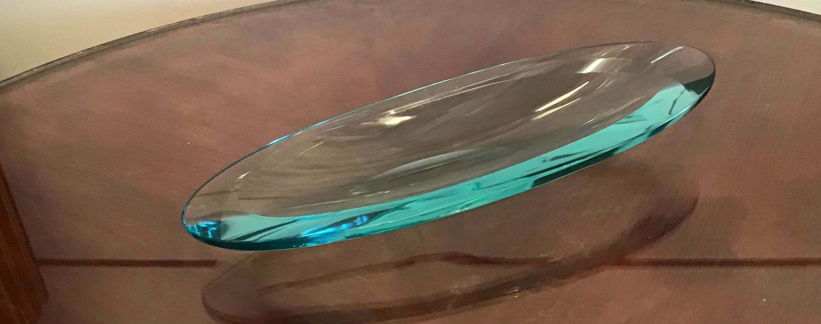 photo for sale Fontana Arte Centrepiece/Svuota Tasche Glass, 1950, Italy