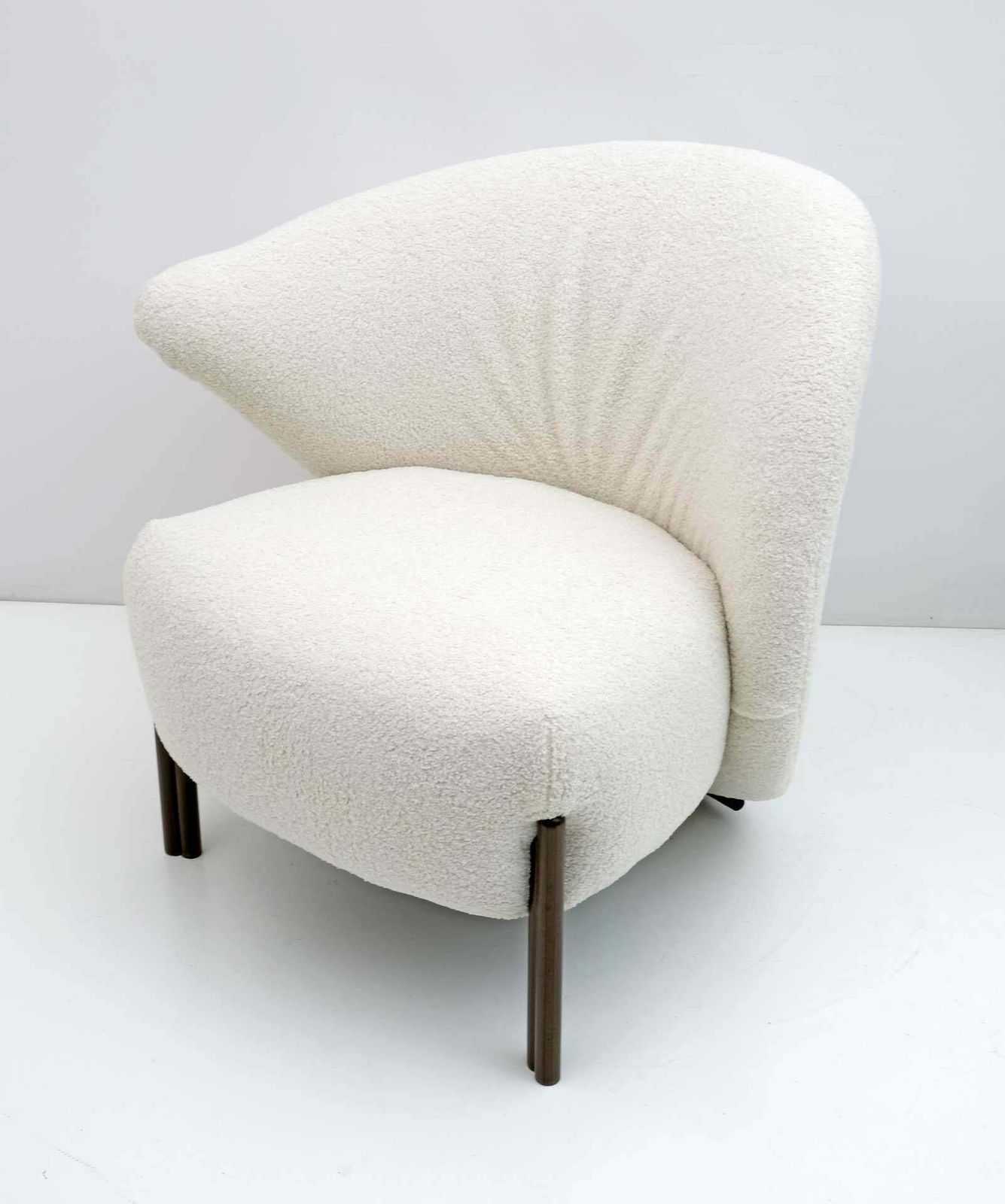 Post Modern Italian Design Bouclè Armchair, 1980s photo Furniture