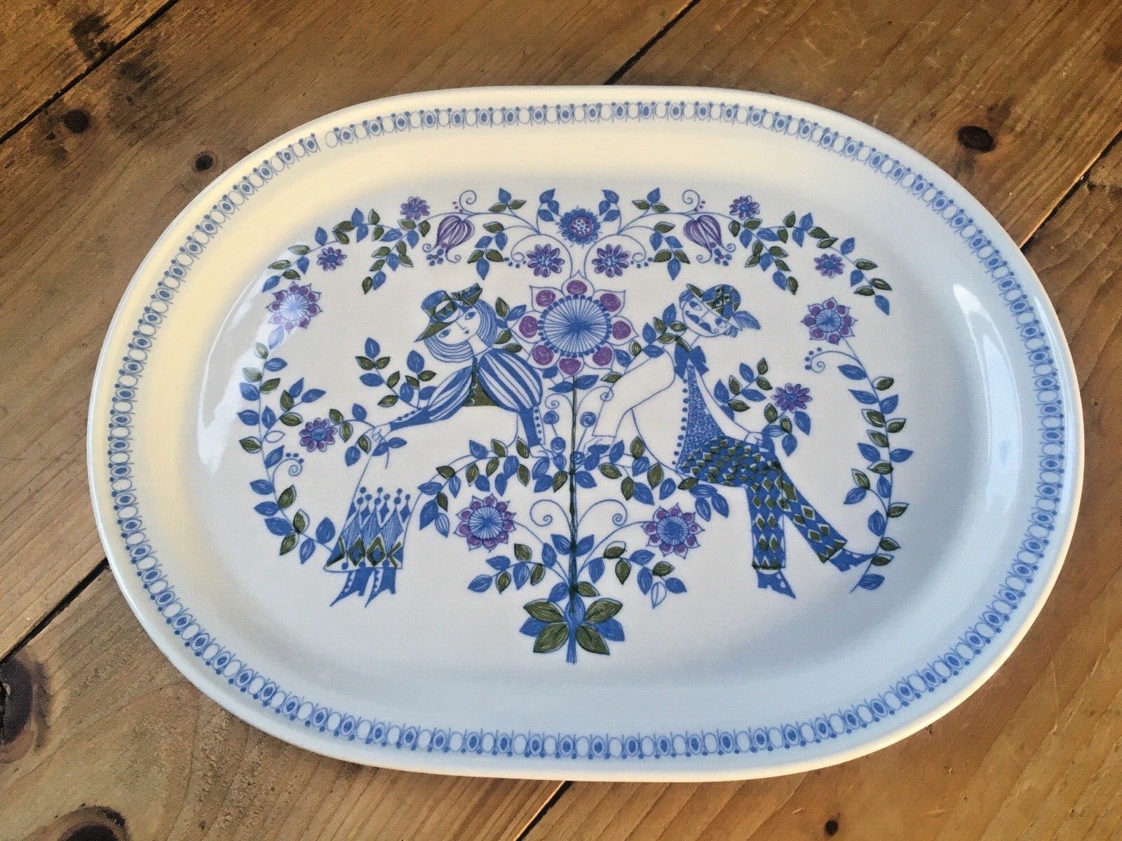 1 Mid Century 60's Scandinavian Figgjo Norway Lotte Gourmet Platter Turi Design photo Home Decor