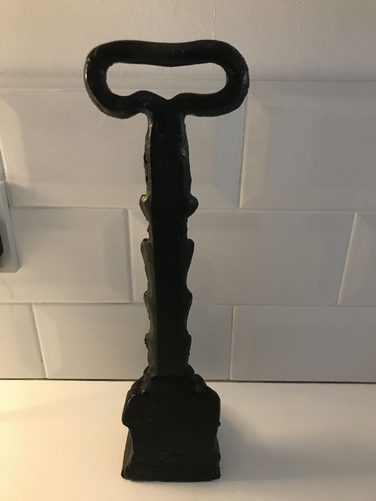 photo furniture Victorian Black Cast Iron Lion Paw Door Porter