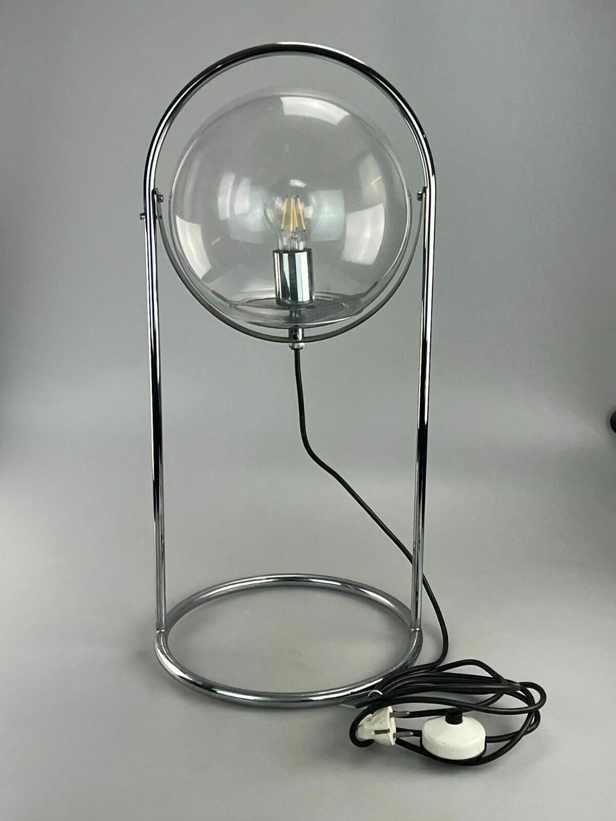 photo furniture 60s 70s Ball Lamp Lamp Light Table Lamp Space Age Design Glass Metal