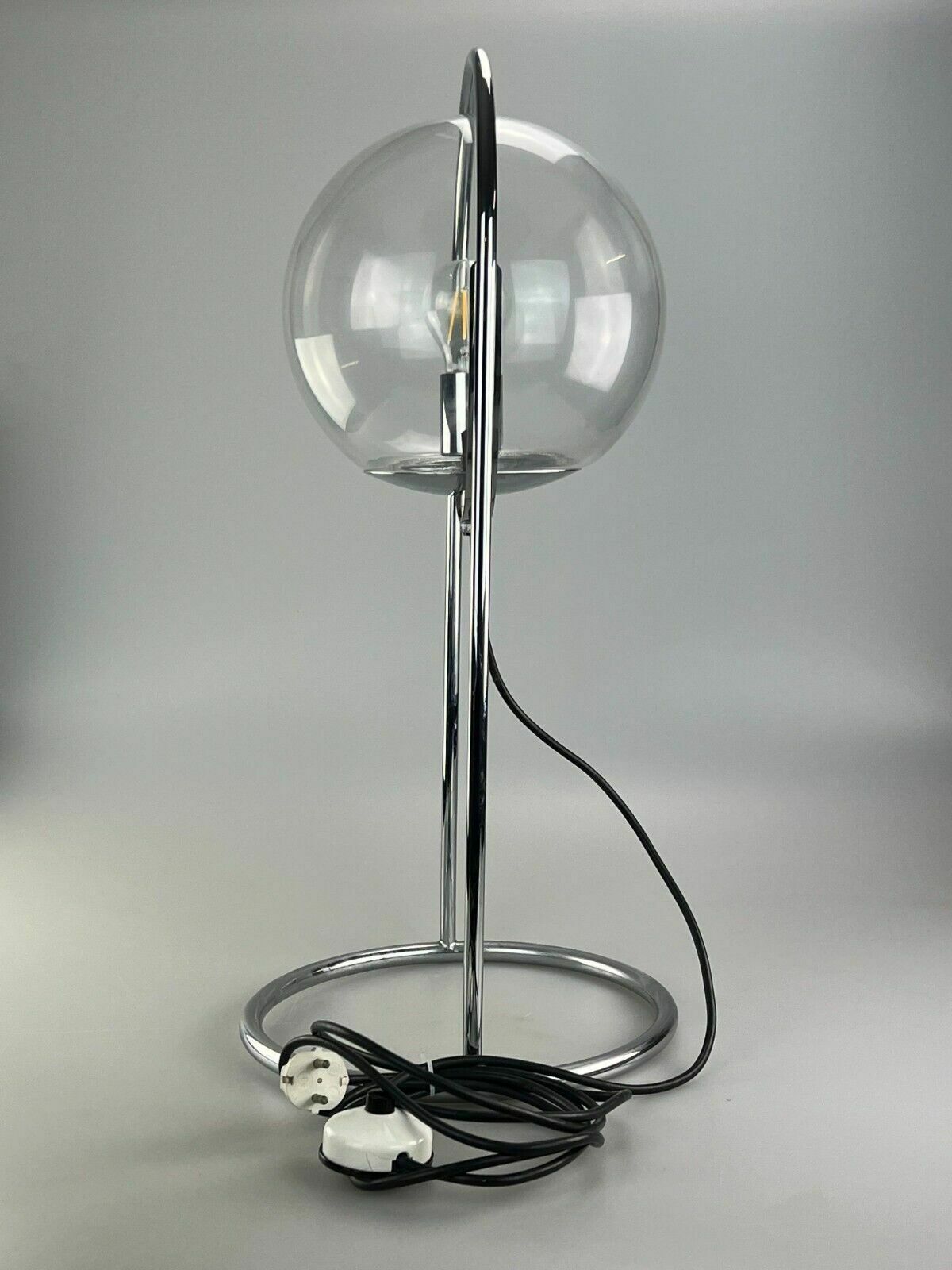 photo for sale 60s 70s Ball Lamp Lamp Light Table Lamp Space Age Design Glass Metal