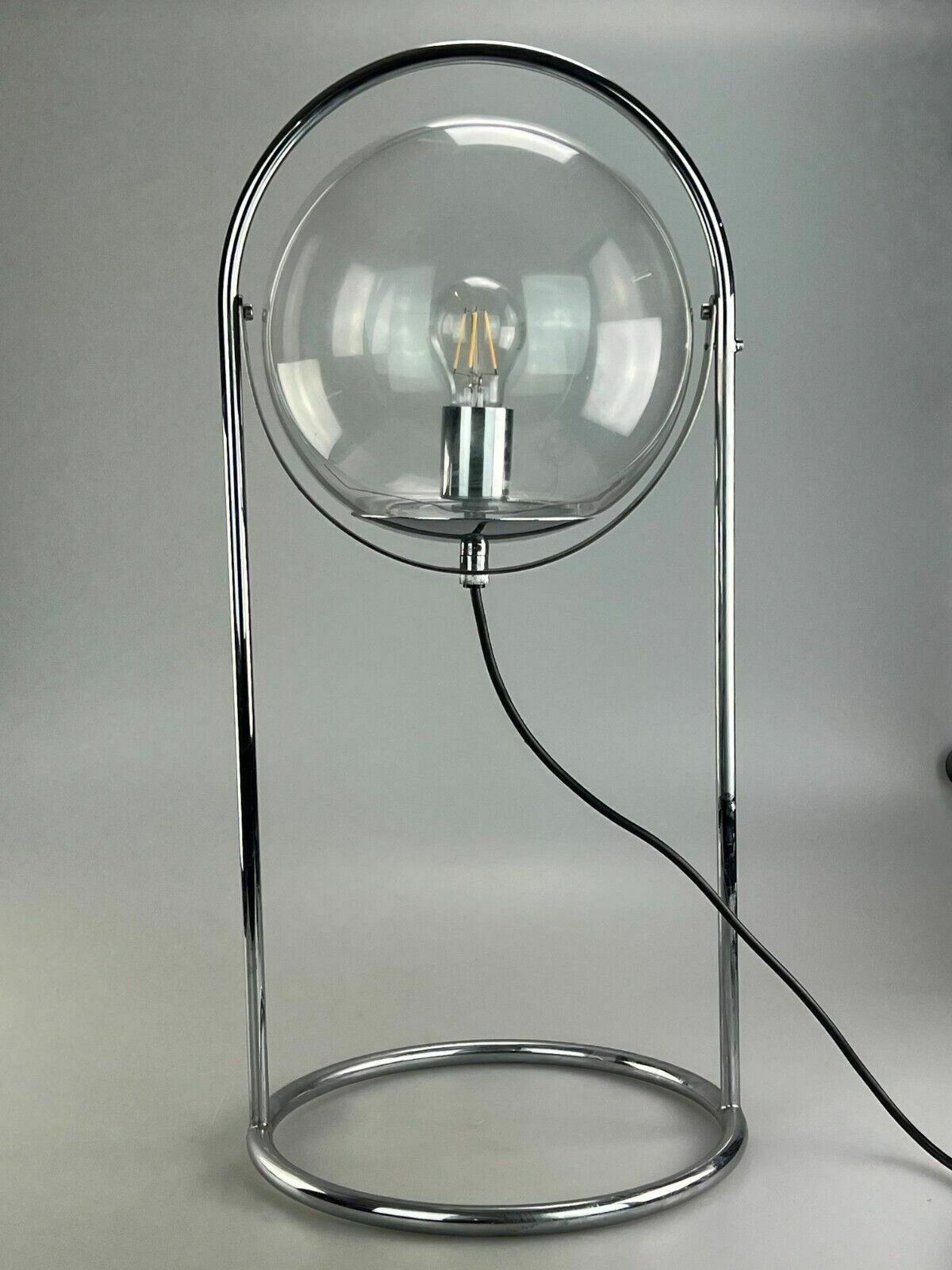 photo vinterior 60s 70s Ball Lamp Lamp Light Table Lamp Space Age Design Glass Metal