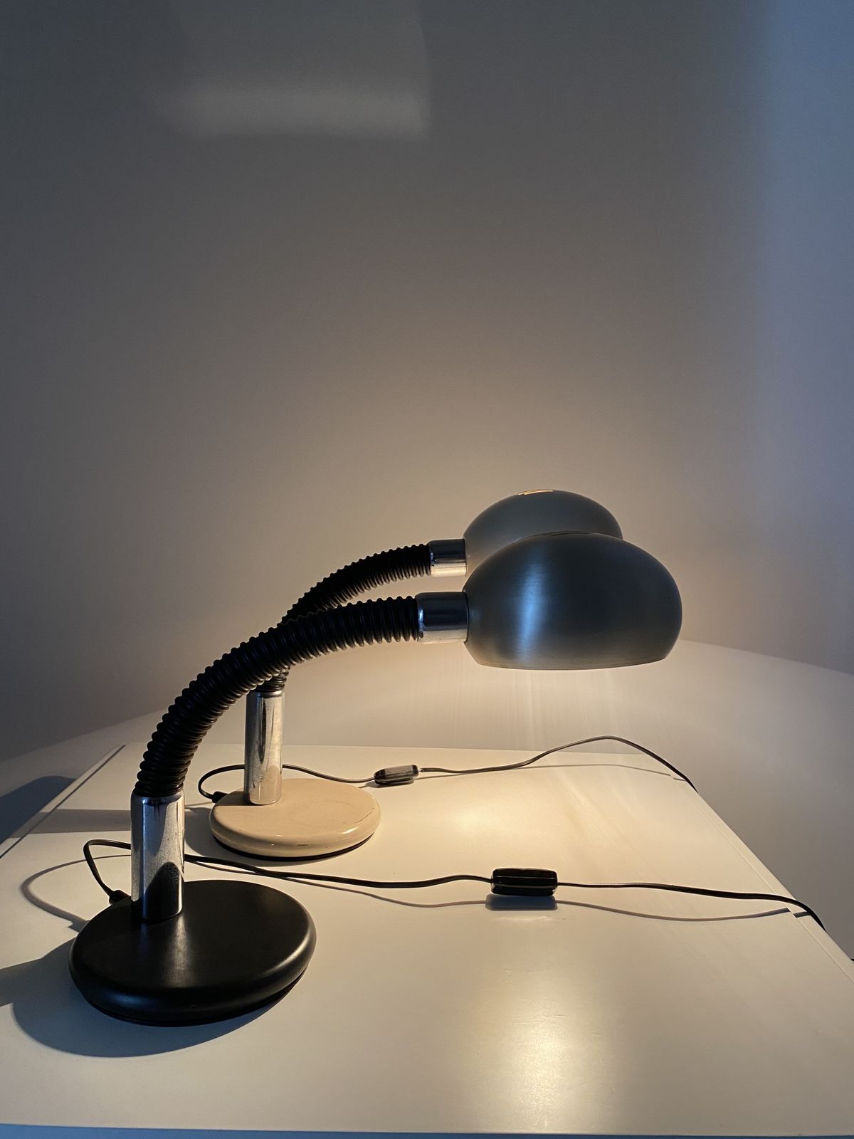 1970s Table Lamps, Set Of Two, Gammalux, Italy photo vinterior
