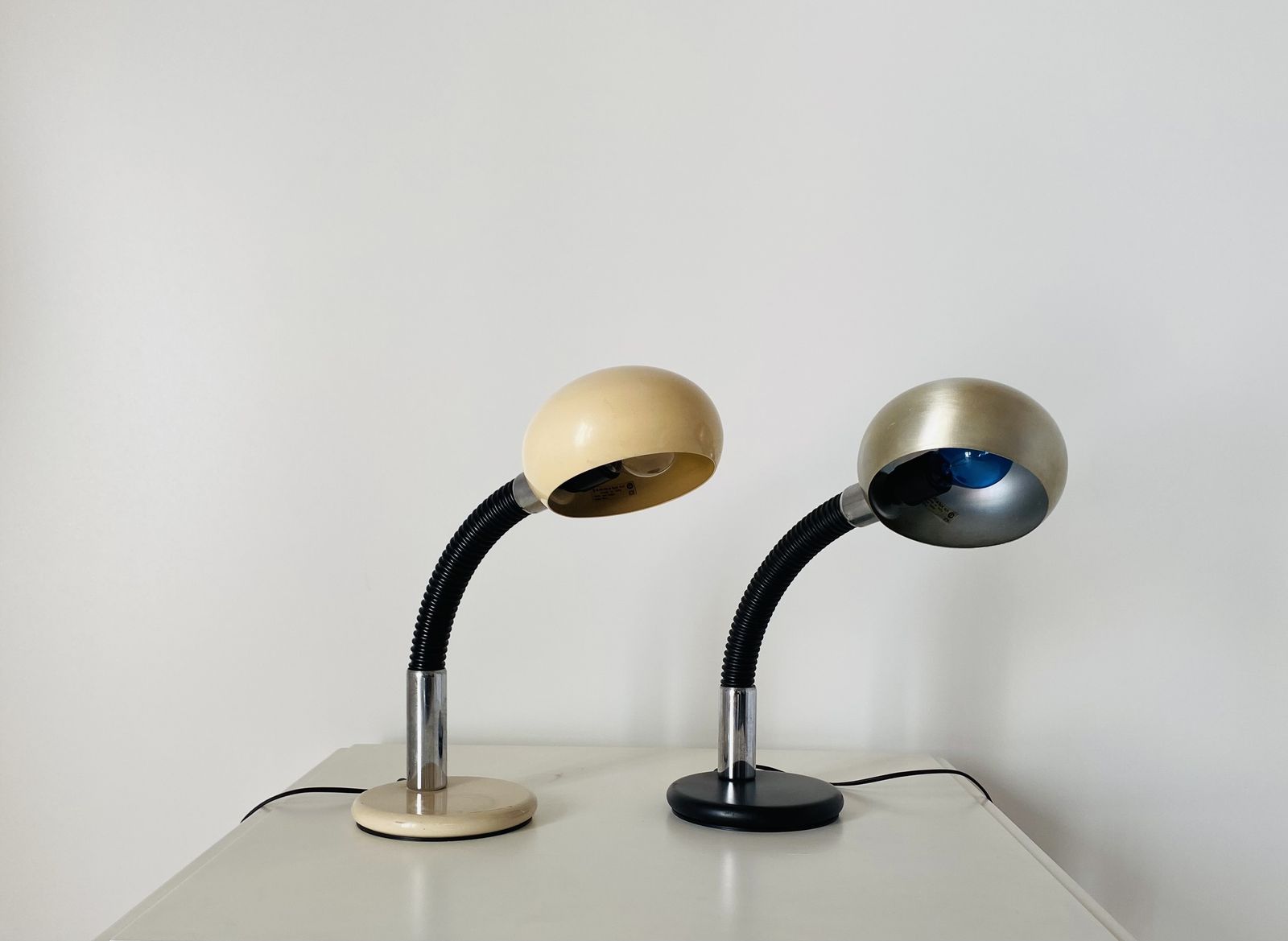 1970s Table Lamps, Set Of Two, Gammalux, Italy photo vintage