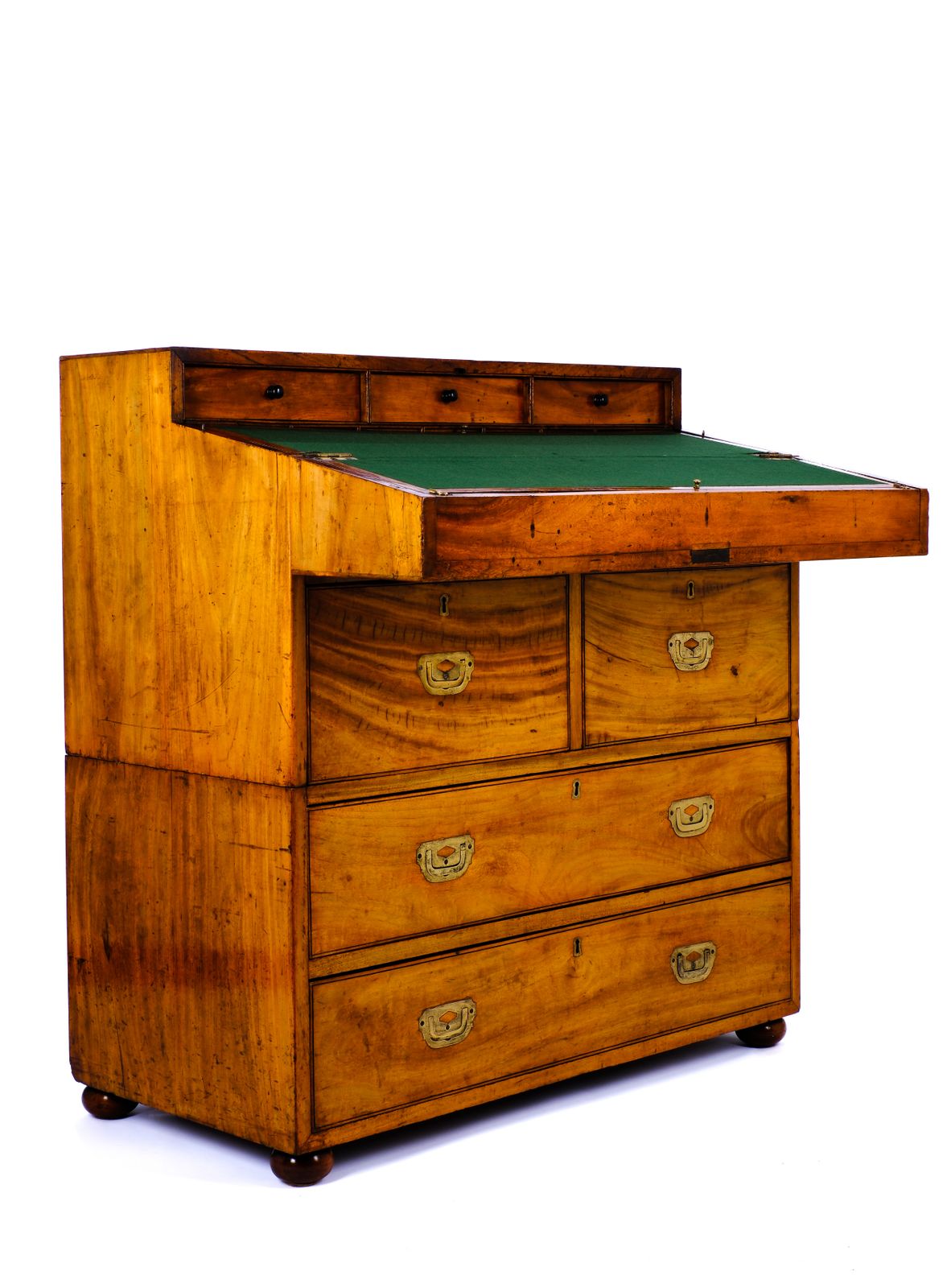 Early C19th Chinese Camphor Wood Secretaire Campaign Chest photo vinterior