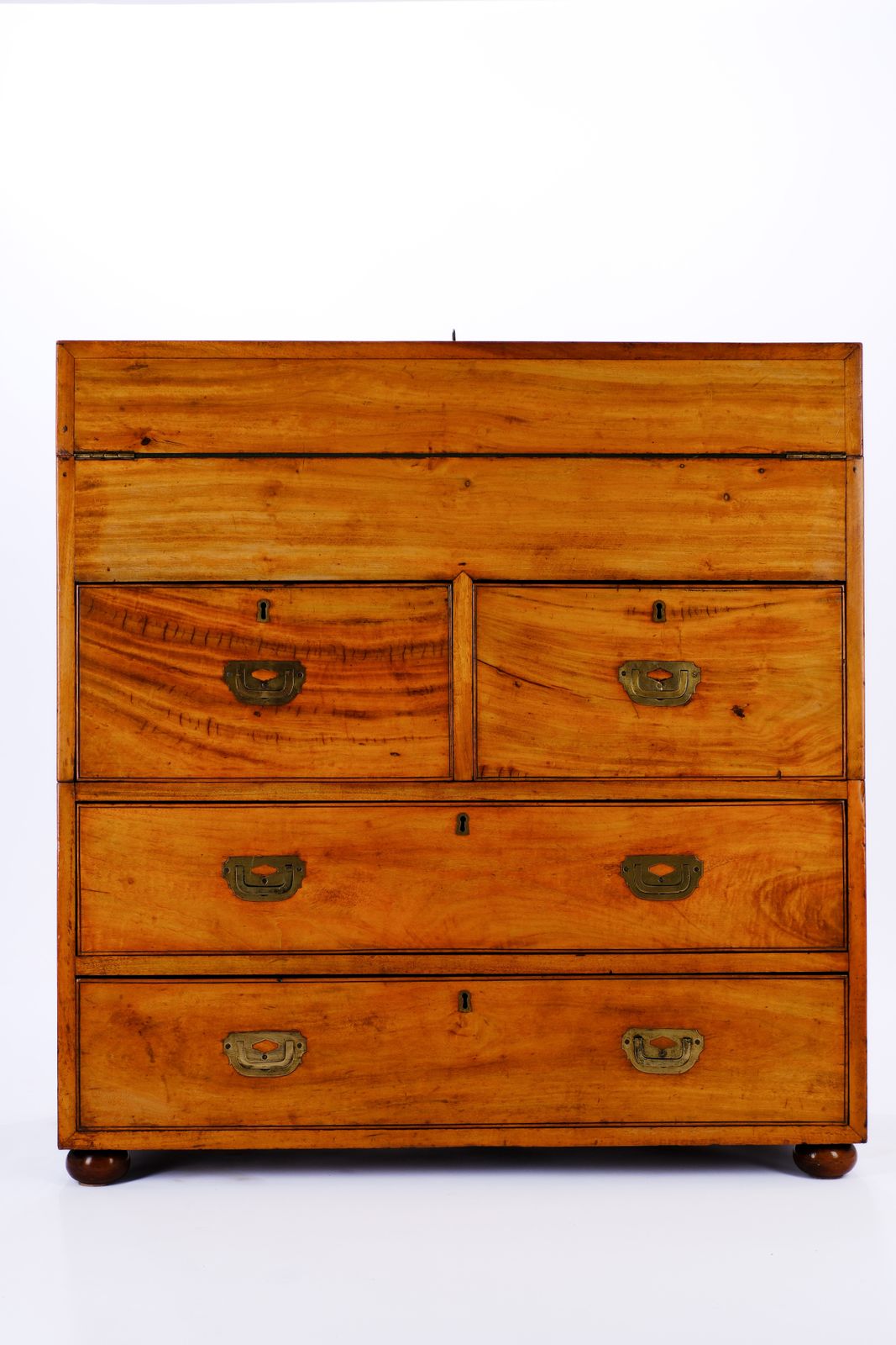 Furniture Early C19th Chinese Camphor Wood Secretaire Campaign Chest photo