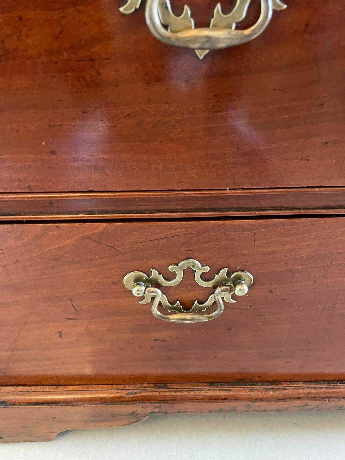 Rare Antique 18th Century George III Solid Satinwood Chest Of 5 Drawers photo buy