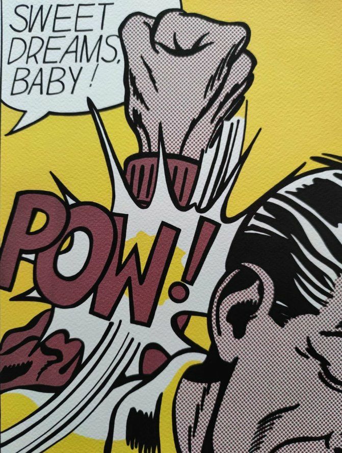 Roy Lichtenstein, Sweet Dreams Baby!, Offset Lithograph, 1990s photo furniture