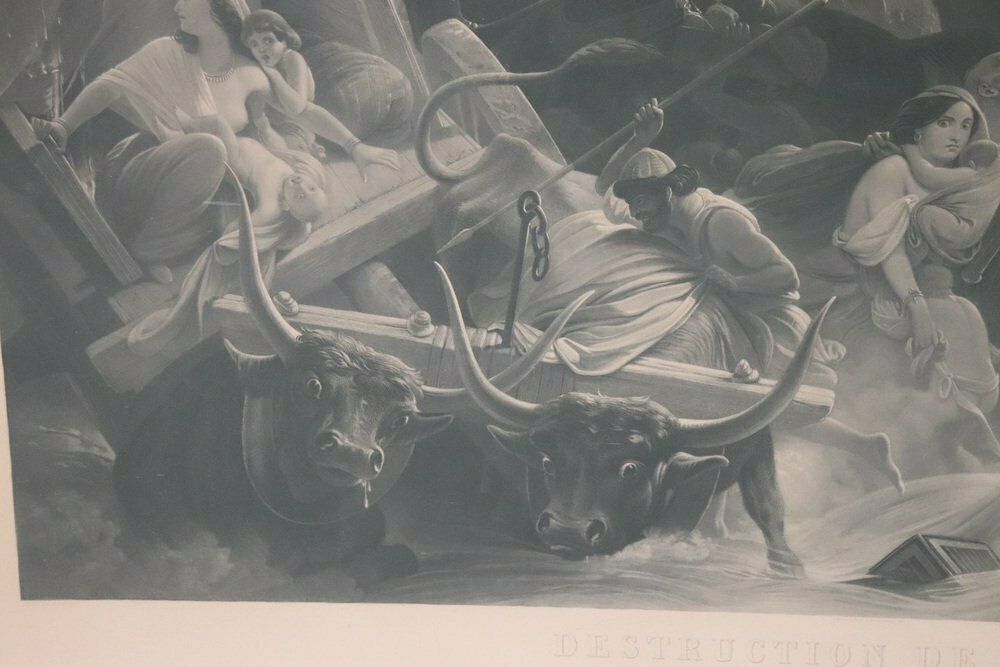 Jean Pierre Marie Jazet, Large Engravings, 19th Century, Framed, Set Of 2 photo for sale