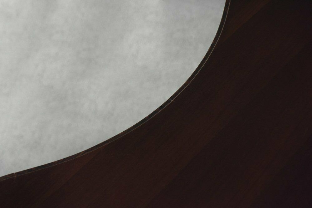 photo for sale Mid Century Modern Wenge Organic Shaped Boomerang Custom Desk, 1960s