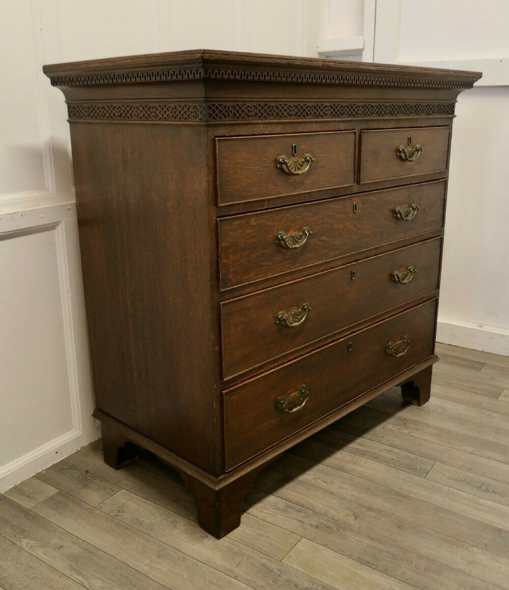 A Large Oak Chest Of Drawers photo Furniture