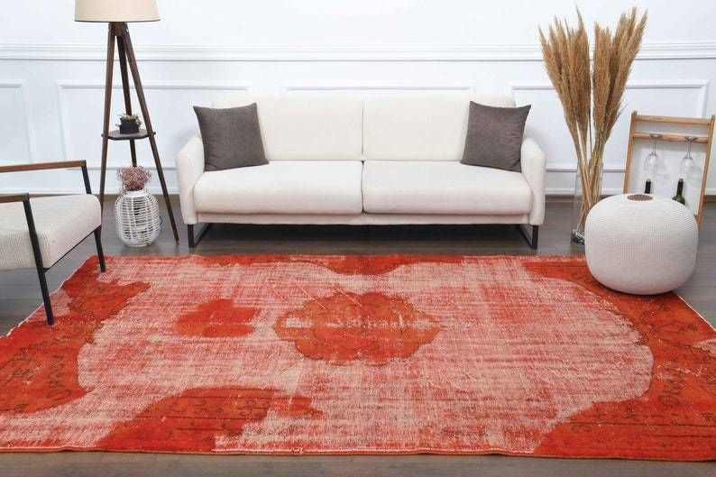 Turkish Vintage Oushak Rug, 1960s