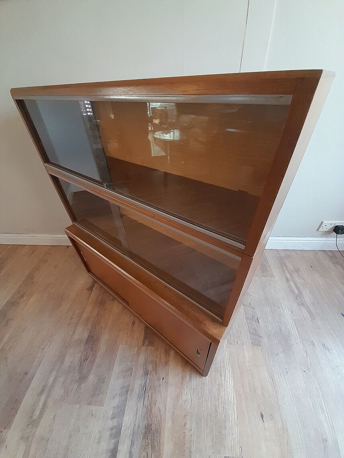 Fabulous 1960's Simplex Mid Century Library Bookcase Drinks  Display Cabinet photo for sale